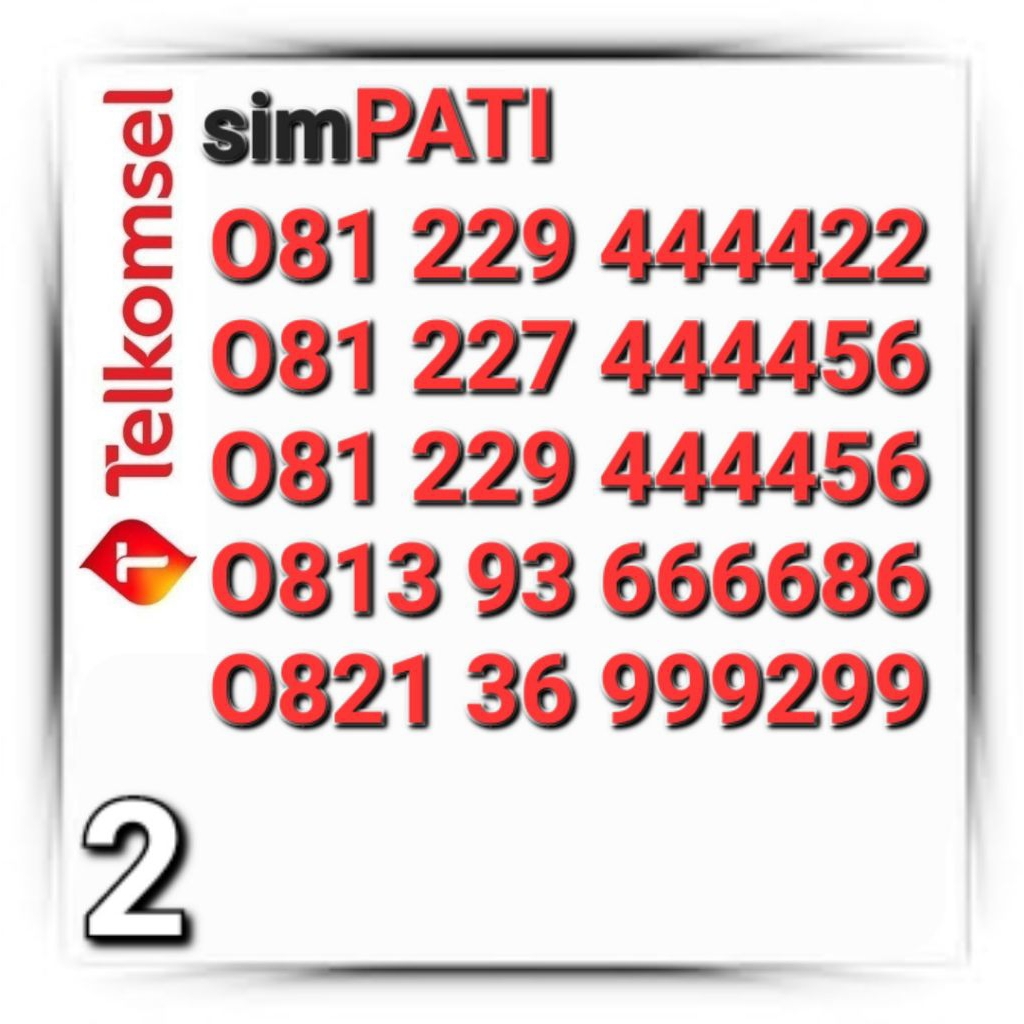 NOMOR CANTIK SIMPATI 4444xx