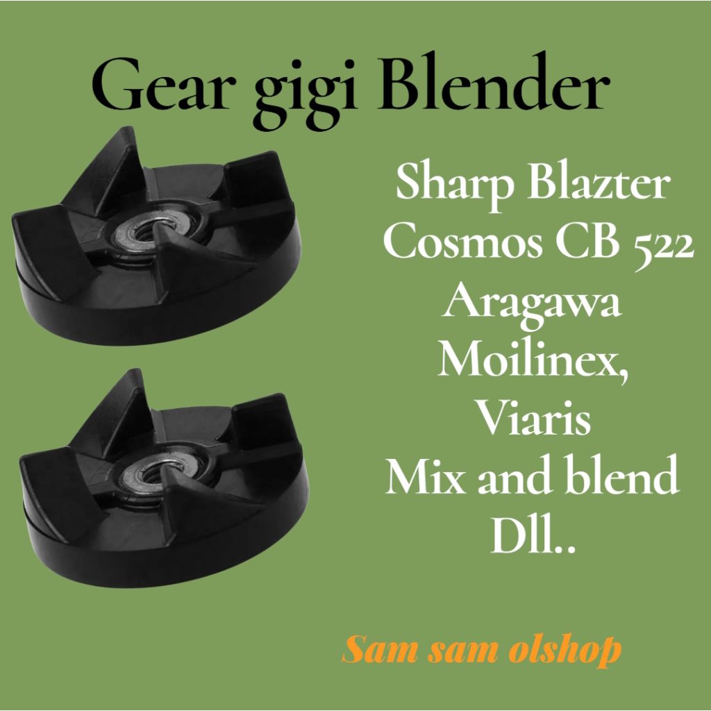 Gear gigi karet Blender Sharp Sparepart blender- model gigi kaki 4- diameter gear 3cm- bahan gigi ka