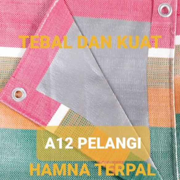 Terpal Tenda Sakura Pelangi 4x5 Meter A12 Terpal Serbaguna