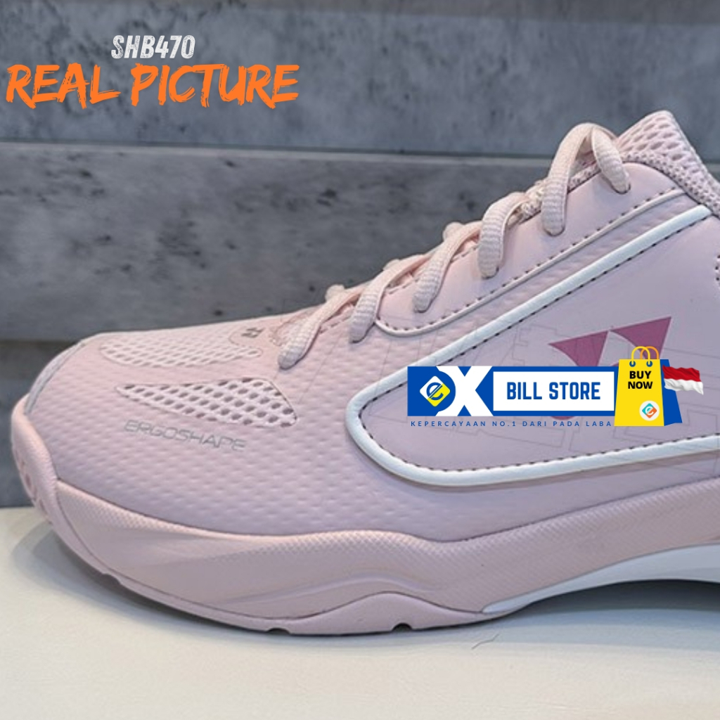 [EXBILL] Sepatu bulutangkis terbaru ringan stabil original dengan probaloc stabilitas SHB470 Badmint