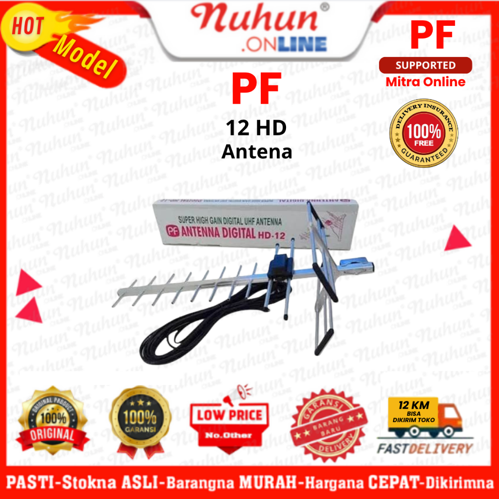 PF Antena Outdoor TV Digital Antena HD-12 Original Pabrik