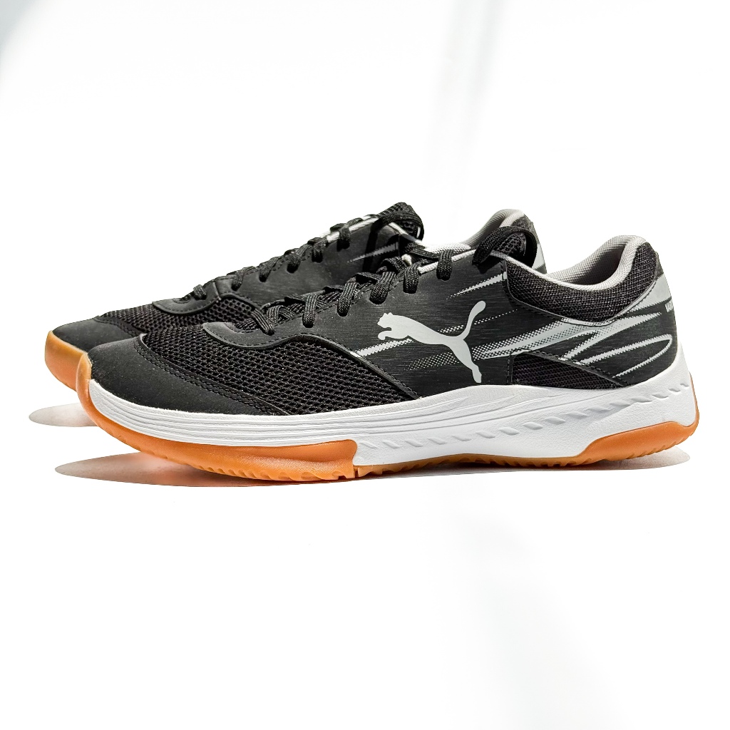 Puma Varion II Original Black Hitam Sepatu Olahraga Indoor Badminton Bulutangkis Voli Volley Volleyb