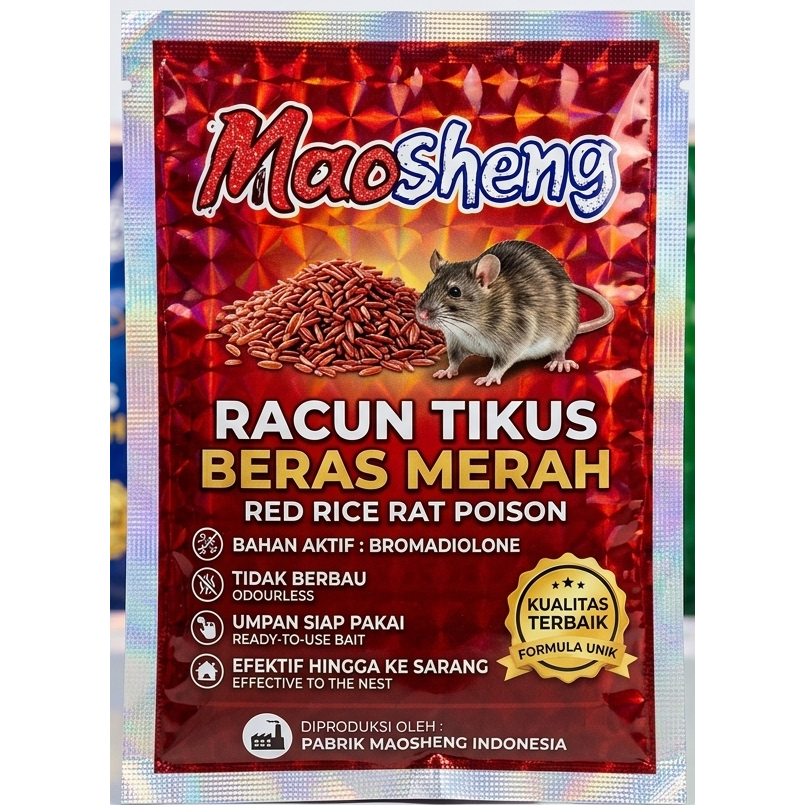Racun Tikus Maoseng | Racun Tikus Beras Merah | Racun Tikus Mati Ditempat