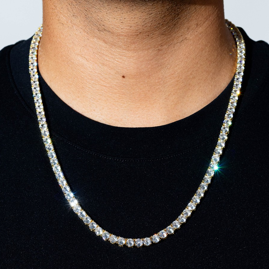 Mispacci - Kalung 5mm Tennis Chain - Gold