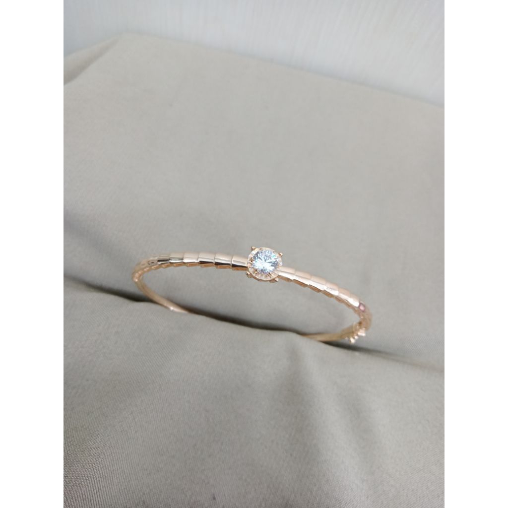 gelang emas 37,5% kadar muda variasi permata