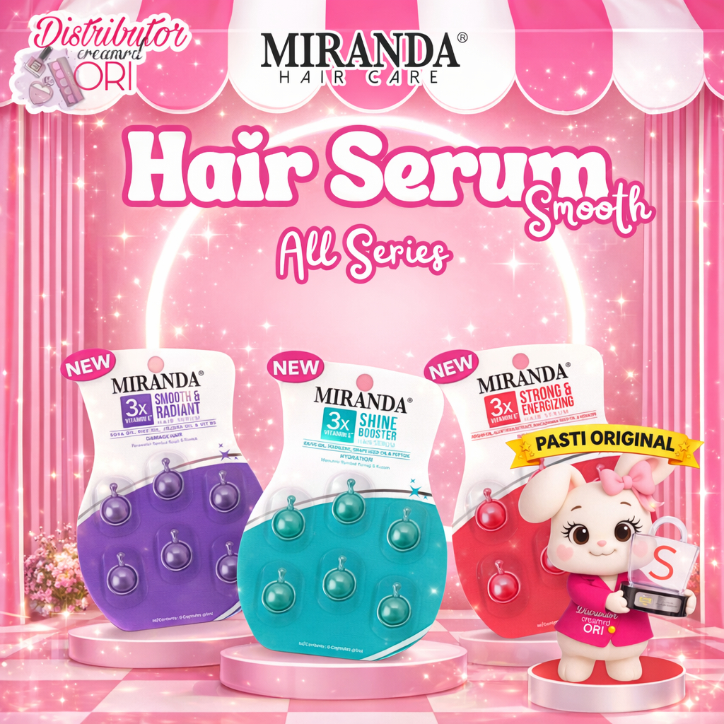 Miranda Hair Serum Smooth & Radiant 6x1ml | Serum Strong & Energizing 6x1ml | Shine Boost Vitamin Ra