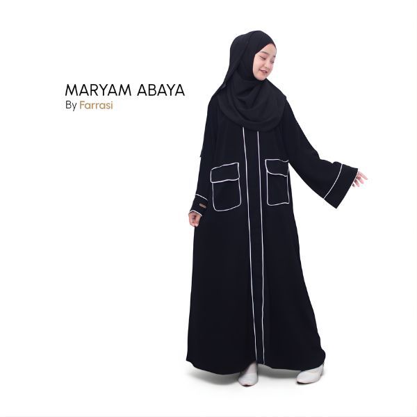 Farrasi Abaya Maryam / ABAYA BASIC / ABAYA TURKEY / ABAYA HITAM