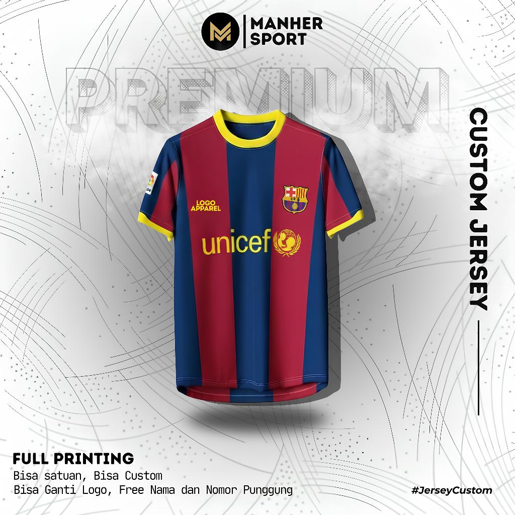 Jersey Barcelona Home 2010 Full Printing