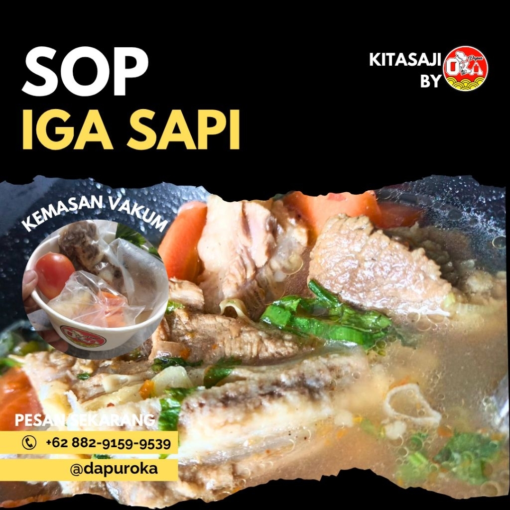 SOP IGA SAPI / FROZEN Food dengan kemasan vacum - Siap Saji