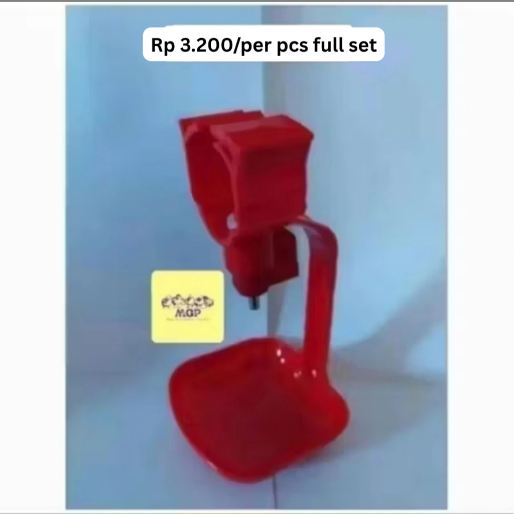 Nipple Nippel Nepel mangkok tempat minum ayam broiler A3/A5 full set