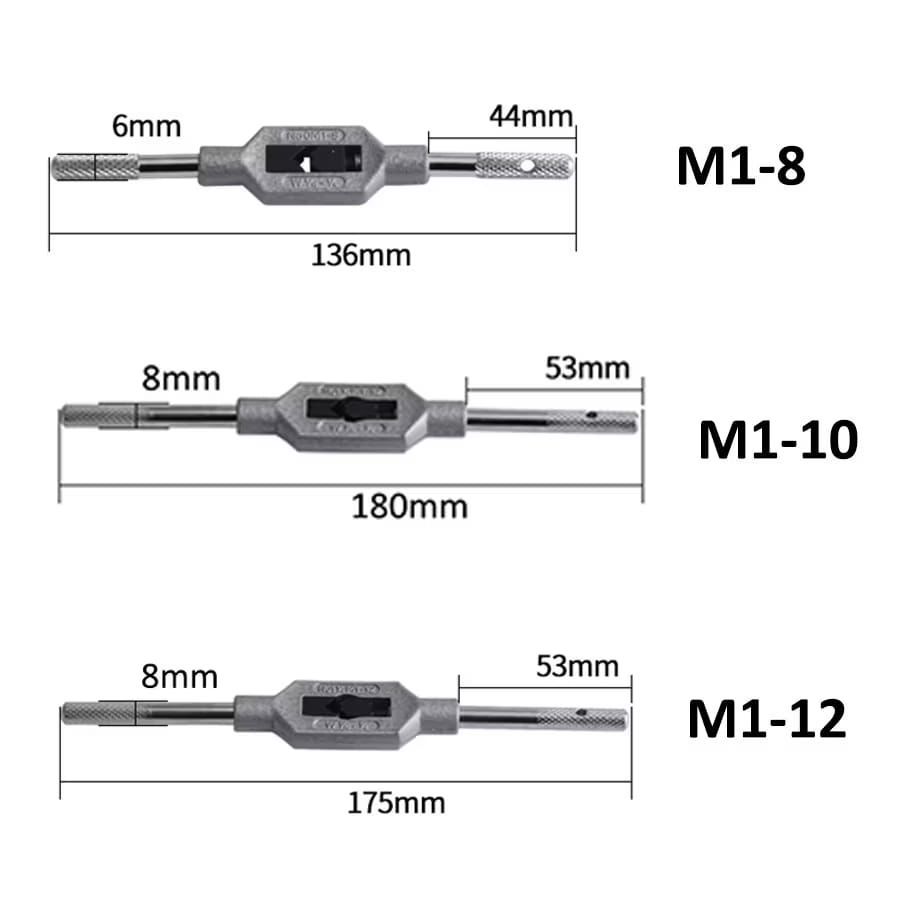 Gagang Handle Tap Alat Pemutar Hand Tap M1-M8 M1-M10 M1-M12