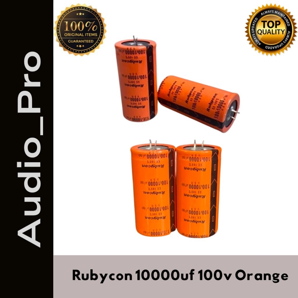 Kapasitor Rubycon Elco 10000uf 100v Orange Kapasitor Rubycon Elco