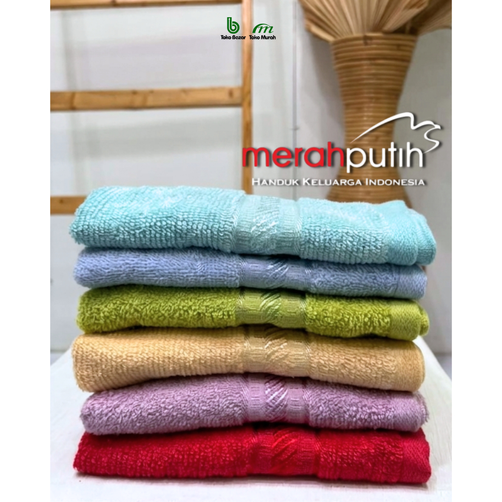 Handuk Kecil Sport / Muka Merah Putih
