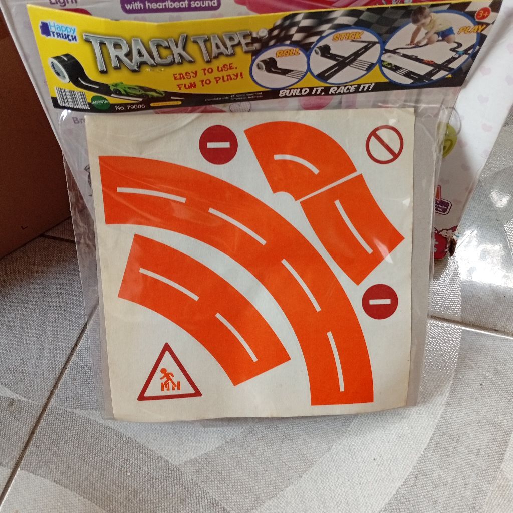 mainan track tape jalanan mobil hotwheels