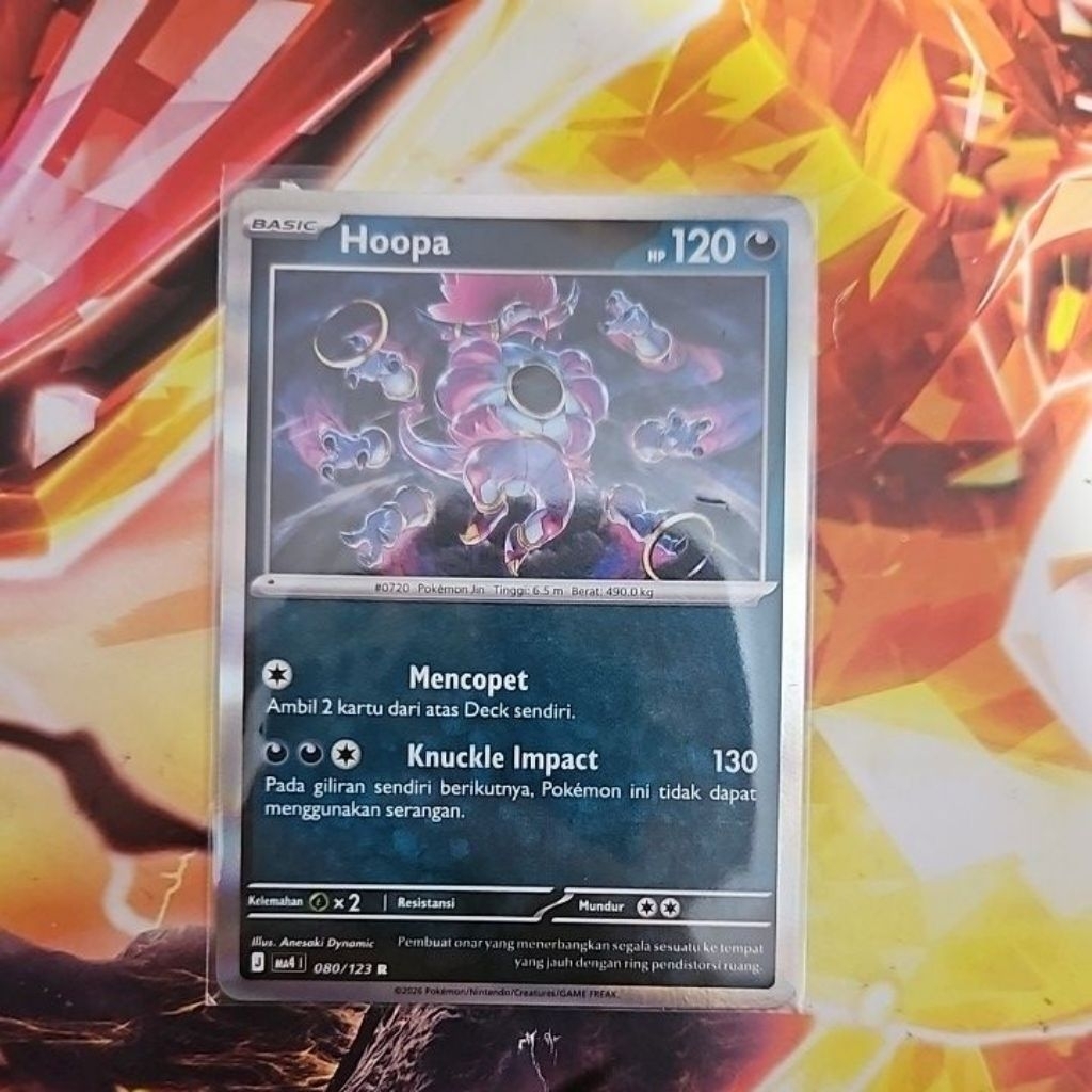 kartu pokemon tcg indonesia ledakan peniada ma4 hoopa 080 R