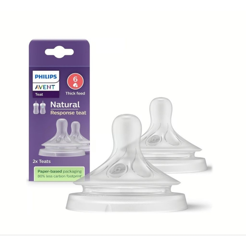 Philips Avent Natural Teat (2pcs) / Dot Susu Avent new born - 9M+
