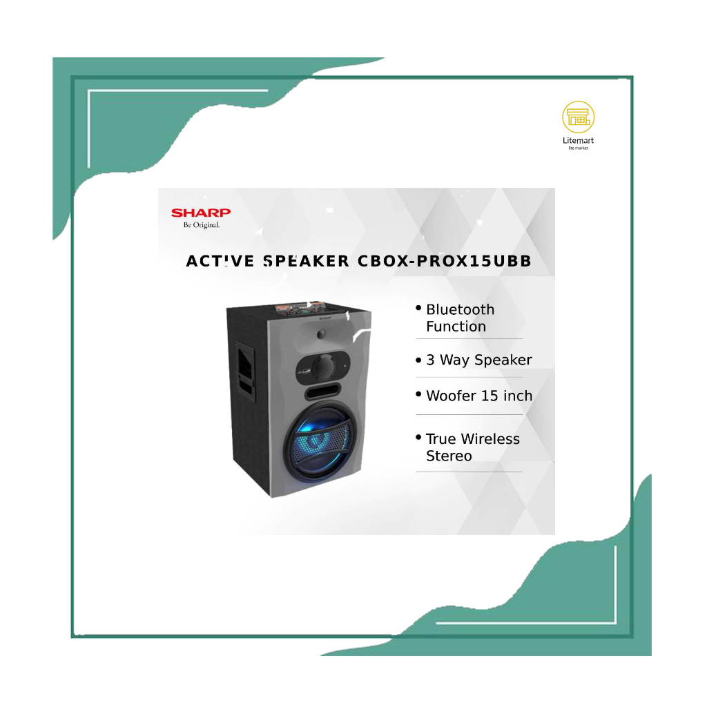 SHARP SPEAKER AKTIF CBOX-PRO15UBB