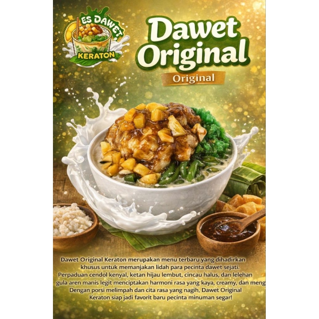 Instan/Sameday Es Dawet Original Keratonan Thinwal 750 ML