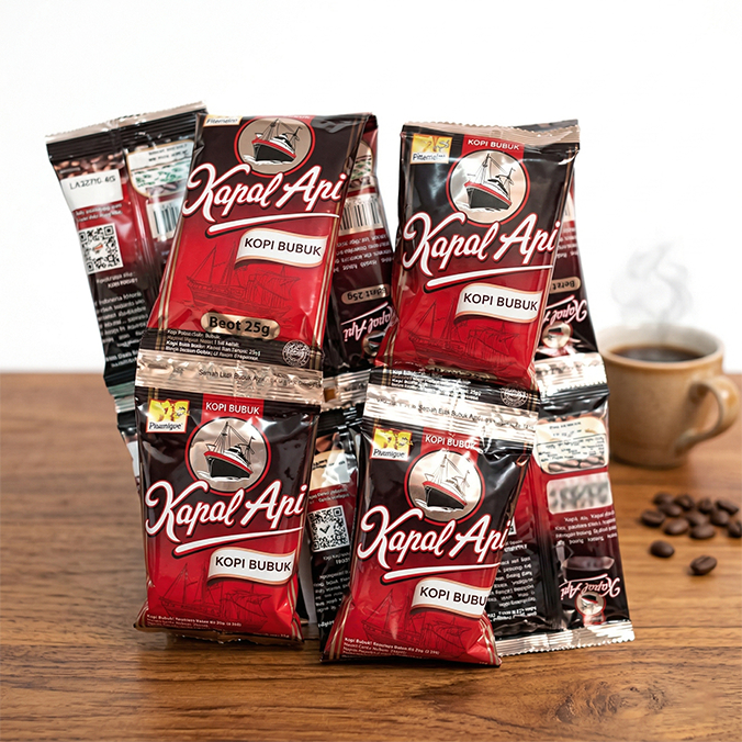 KAPAL API Kopi Sachet 6gr (Tanpa Gula)