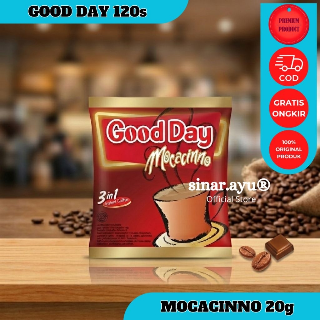 KOPI GOOD DAY MOCACINNO 20G 1 DUS KOPI GOOD DAY 3IN1 120 PCS