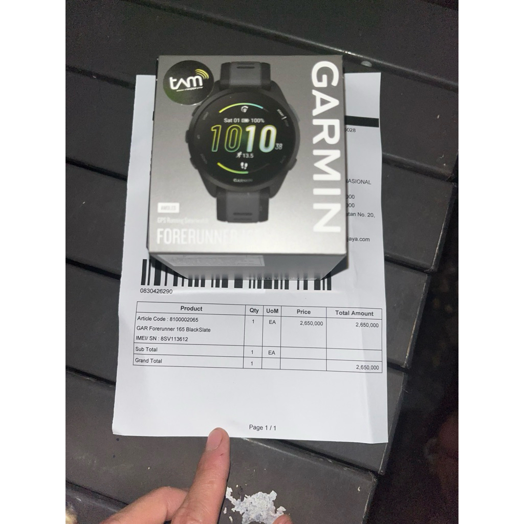 Garmin forerunner 165