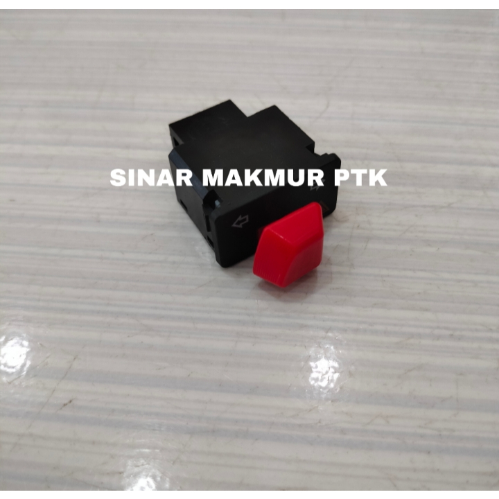 SAKLAR SEIN + HAZARD 30MM MERAH BEAT SCOOPY VARIO ESP / SAKLAR 30MM MERAH