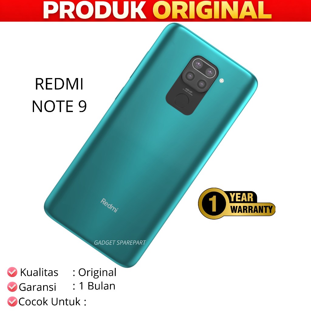 BACKDOOR XIAOMI REDMI NOTE 9 2020 ORIGINAL