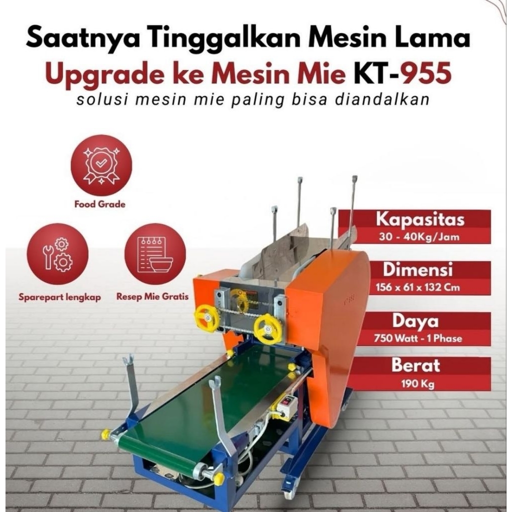 MESIN MIE BAYORAN TEKNIK KT 955