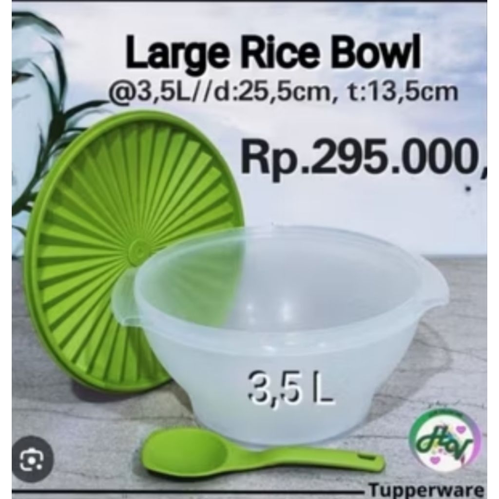 large rice bowl ori tupperware