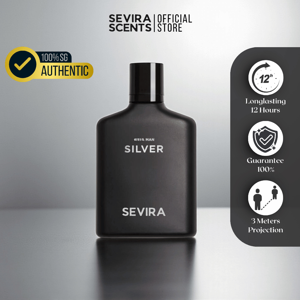 SEVIRA Parfum Pria Zara Silver EDP [ 100% Original Singapore ] By Sevira Official Store