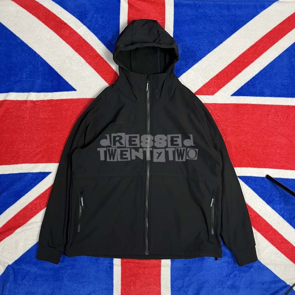 WEEKEND OFFENDER STIPE SOFTSHELL JACKET BLACK SIZE XXLARGE