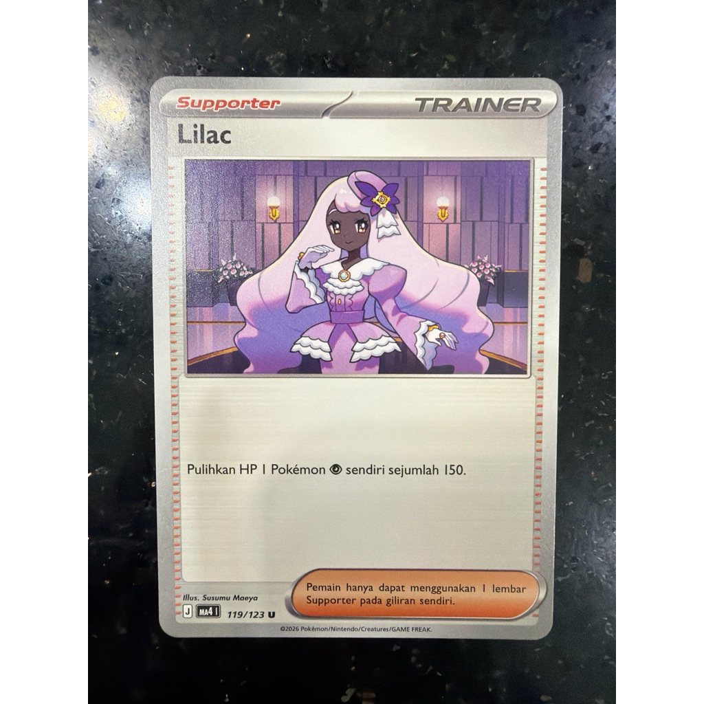 ORIGINAL Kartu Trainer Pokemon LILAC 119/123