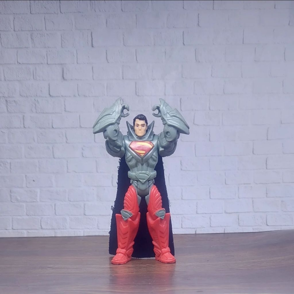Figure Superman ori mattel artikulasi karet padat preloved