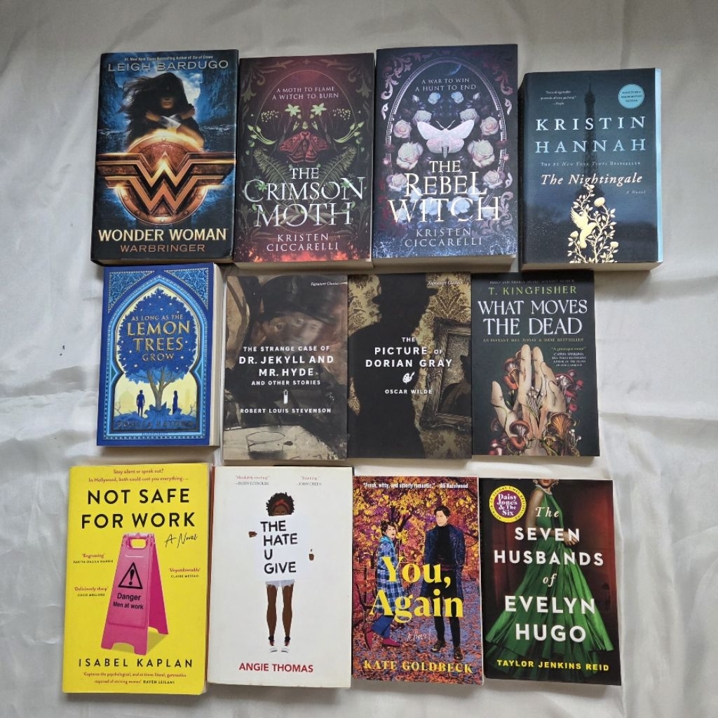 CLEARANCE SALE PRELOVED IMPORT NOVEL (baca deskripsi) / seven husbands of evelyn hugo, the crimson m