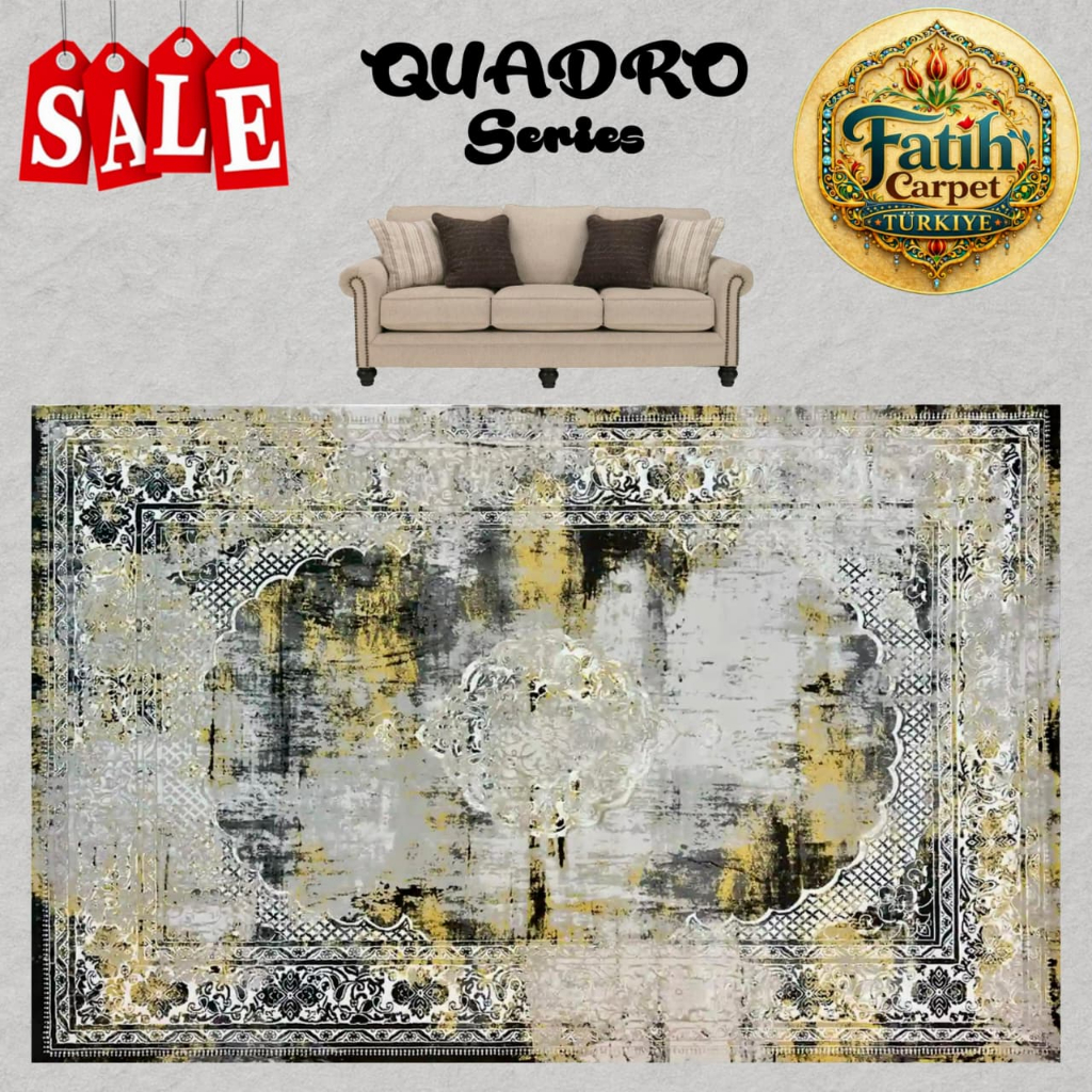 Karpet Minimalis Quadro Import Turki - 8796A