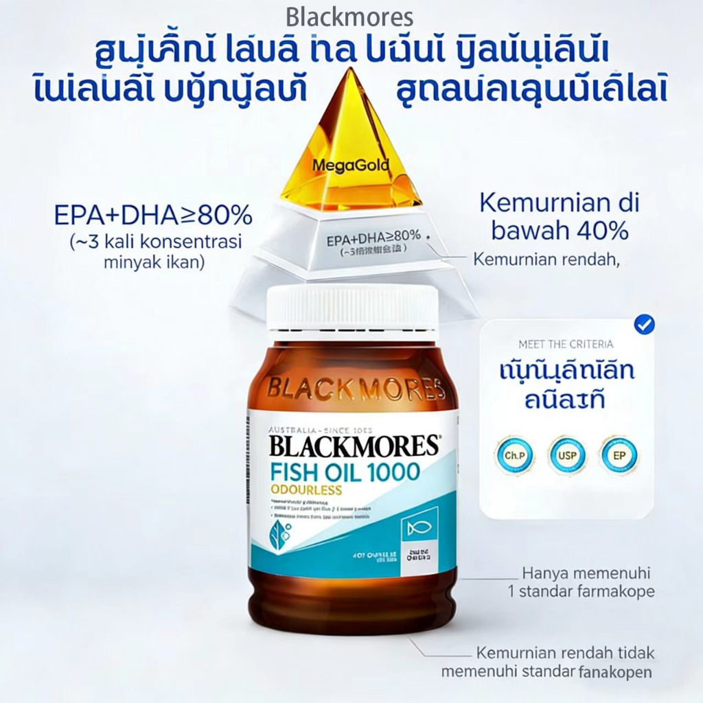 Minyak Ikan Laut Dalam Blackmores Tanpa Bau Amis
