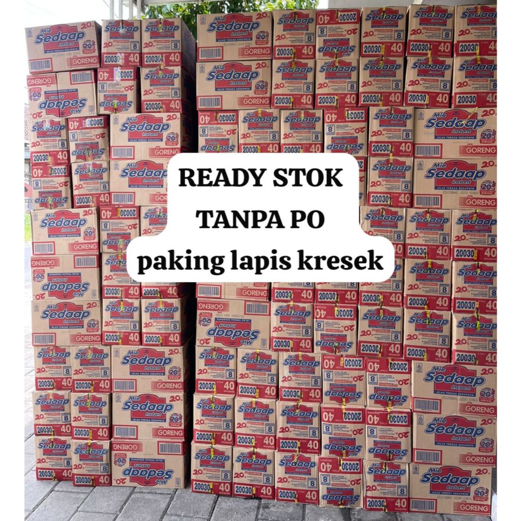 Mie Instan Sedap 1 Karton - Rasa soto dan goreng 1 Dus isi 40 pcs