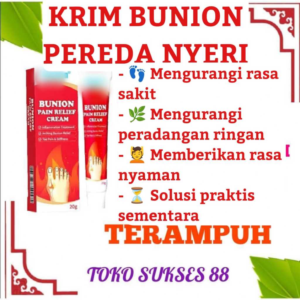 Krim Bunion Pain Relief Cream Original Splint Obat Sakit Jari Kaki Hallux Valgus Bunion Lengkung COD