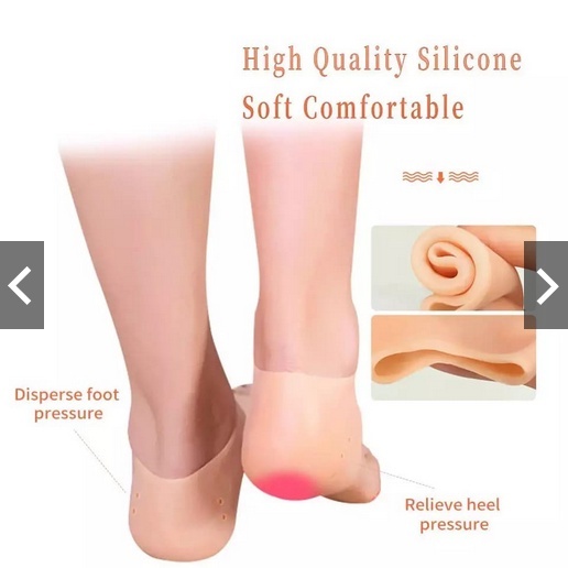 Heel Pad Pelindung Tumit Kaki Gel Silikon Anti Lecet Pecah — 10