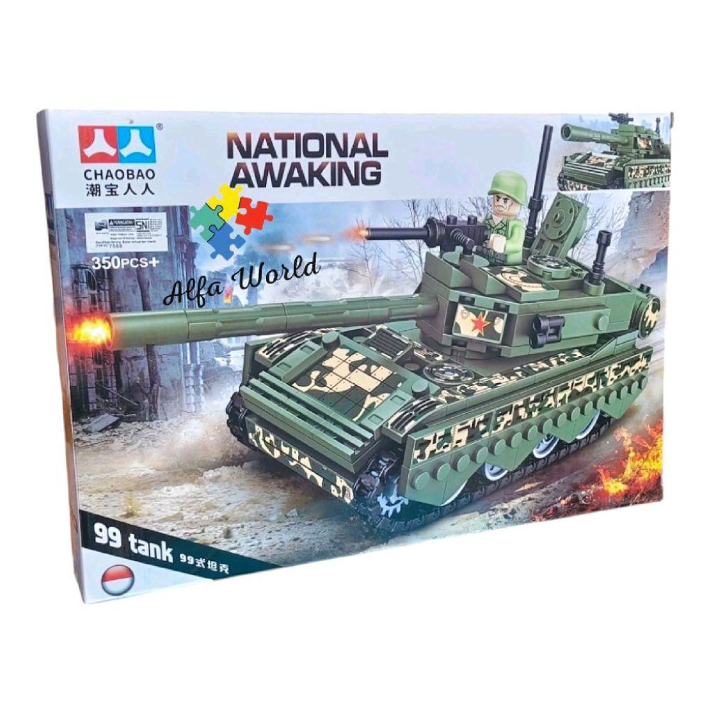 Mainan Anak Blok Tank National Awaking Series Chaobao Block Brick Toys DIY