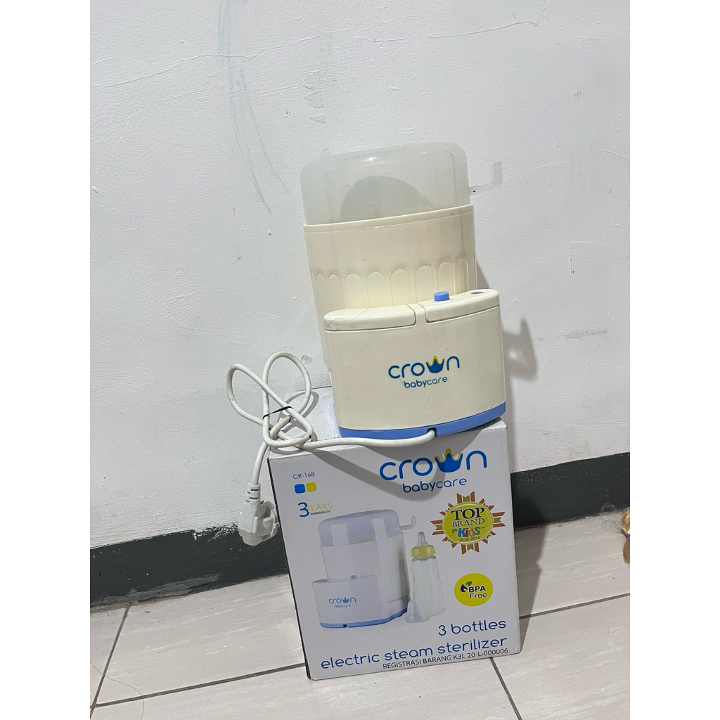 preloved sterilizer bottle merk crown