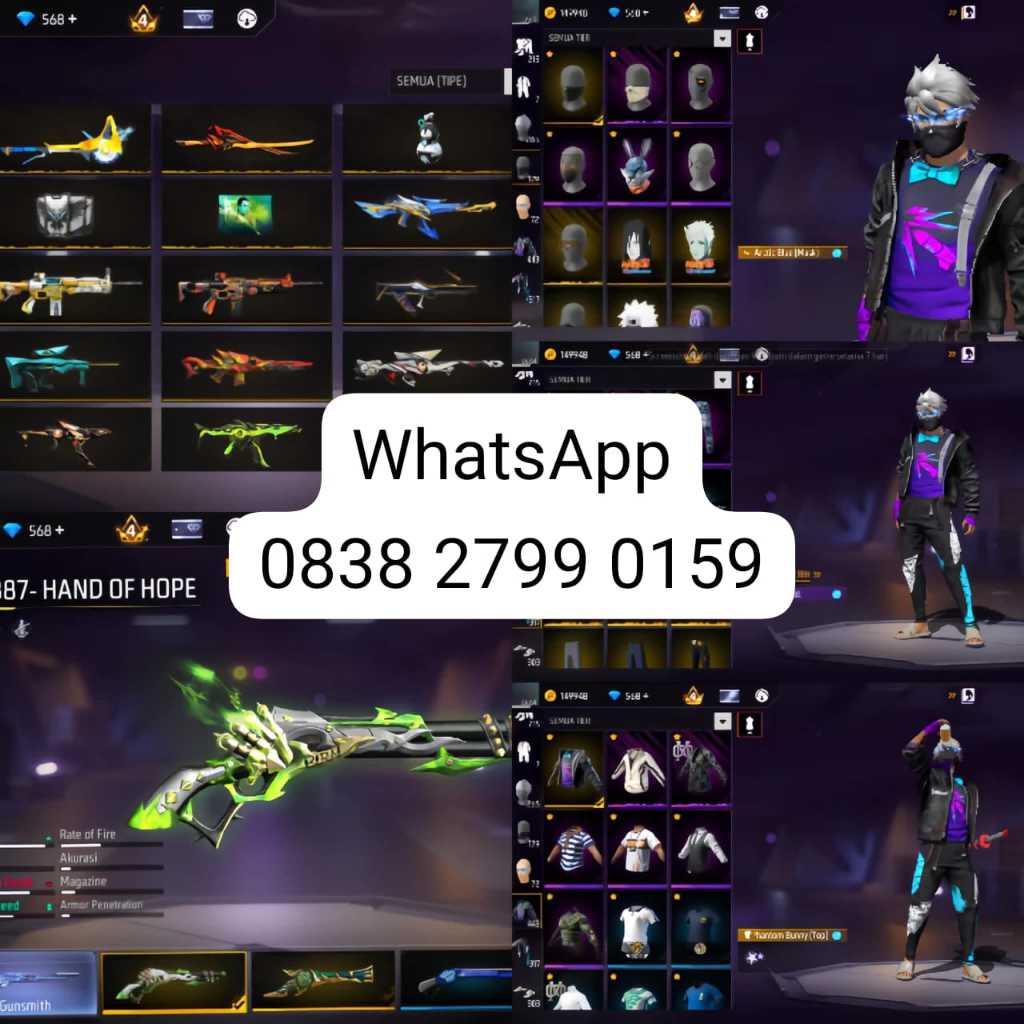 Free Firee Akun Sultan Gamer (CHAT ADMIN/LANGSUNG CO)