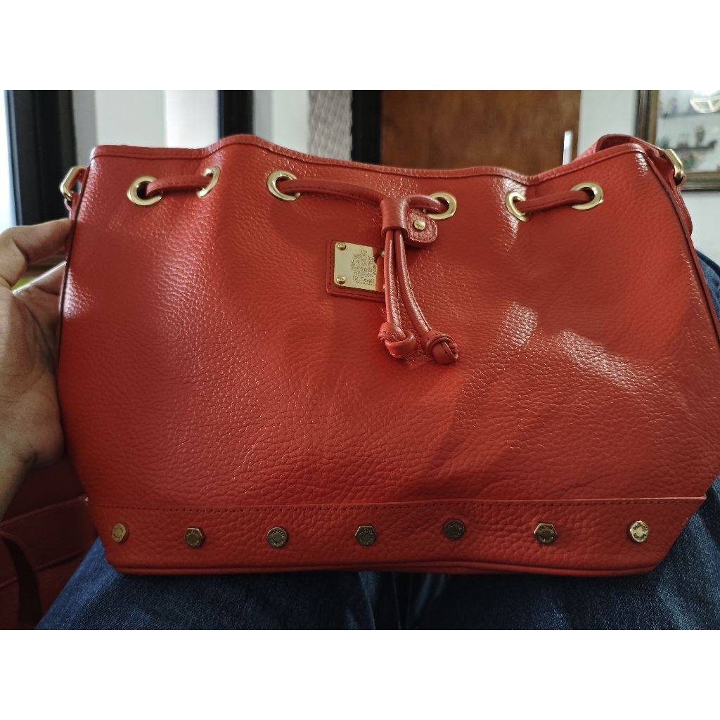[preloved] st scott london tas wanita merah