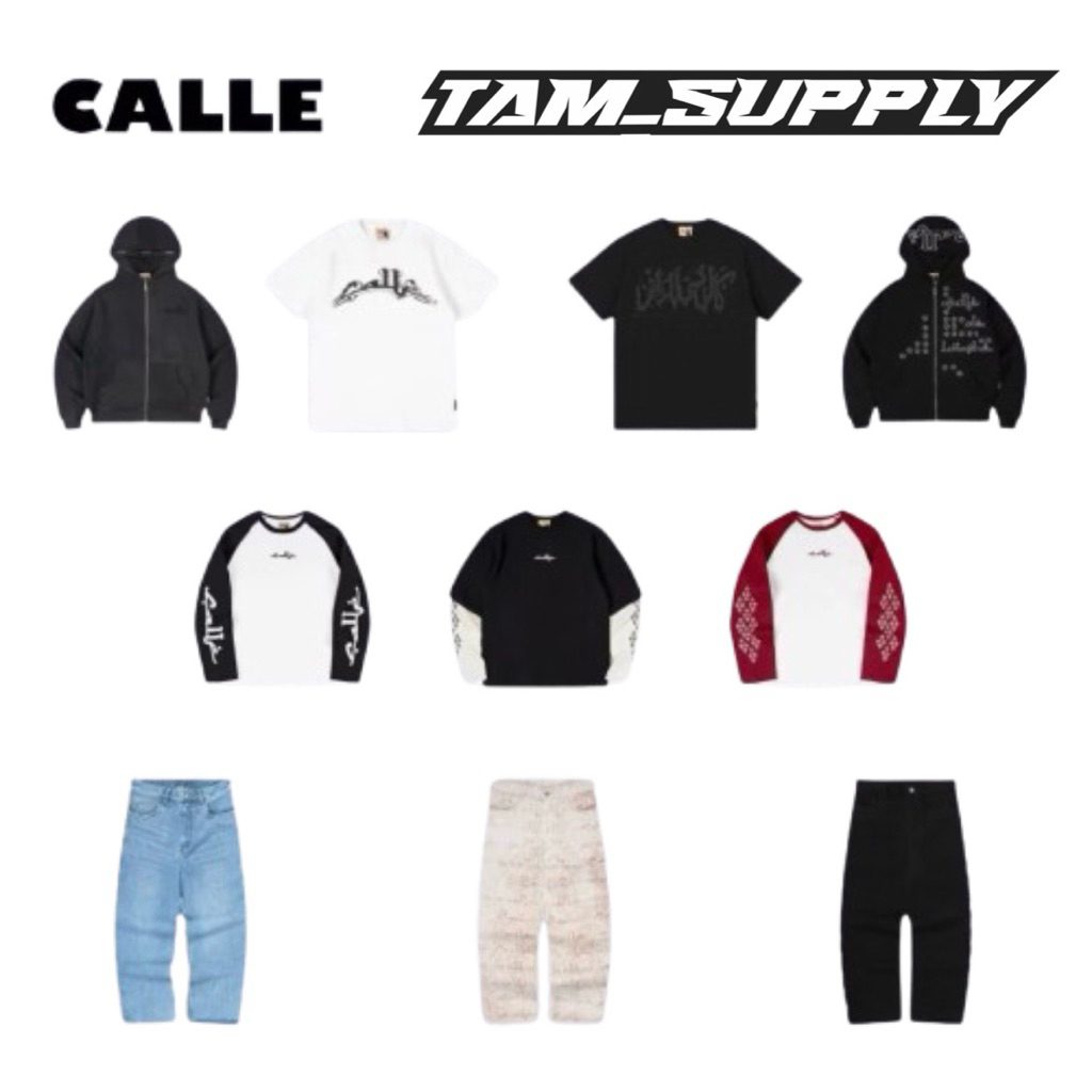 (TERMURAH ORIGINAL 100%) CALLE RAYA COLLECTION DENIM | ZIP HOODIE ARABIC/ZIP WASHED HOODIE | DOUBLE 