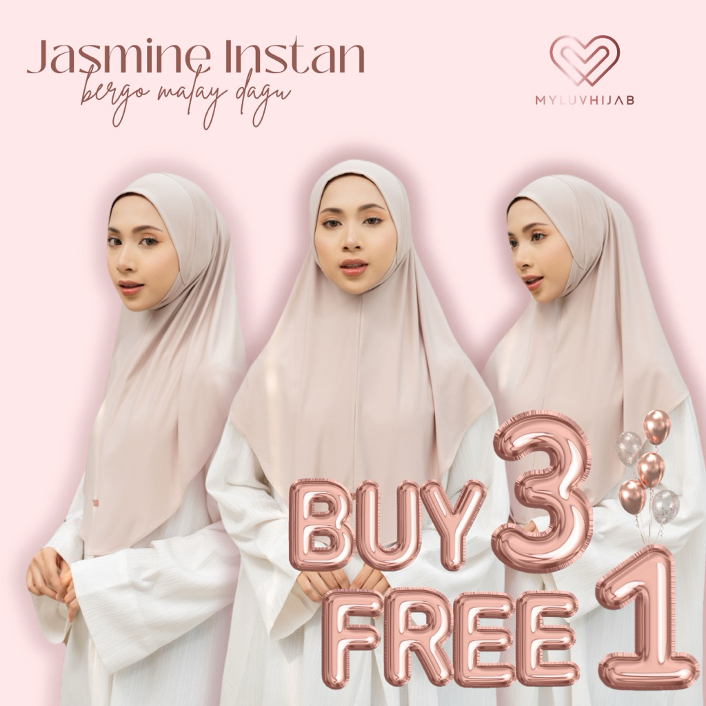 Jasmine Instan Malaysia | Instan Dagu Malaysia | Hijab Instan Malaysia