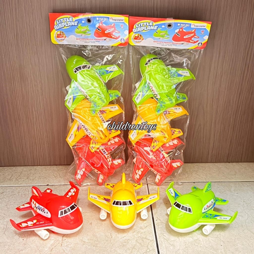 Mainan Little Airplane / Mainan Pesawat Kecil isi 3pcs / Mainan Pesawat (DFEH)