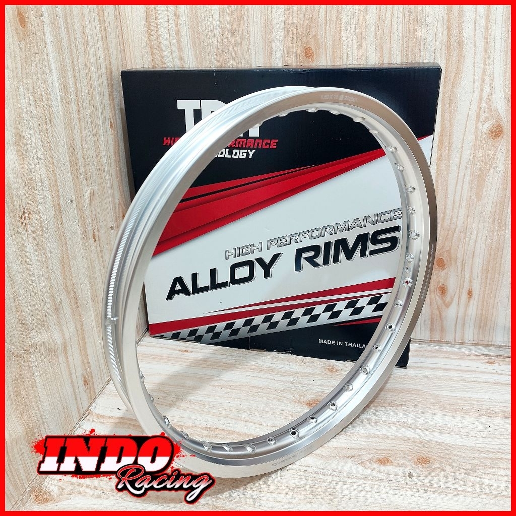 VELG TDR RACING WX RING 18 160 185 WARNA SILVER KILAP HOLE 36 ORIGINAL TDR RACING