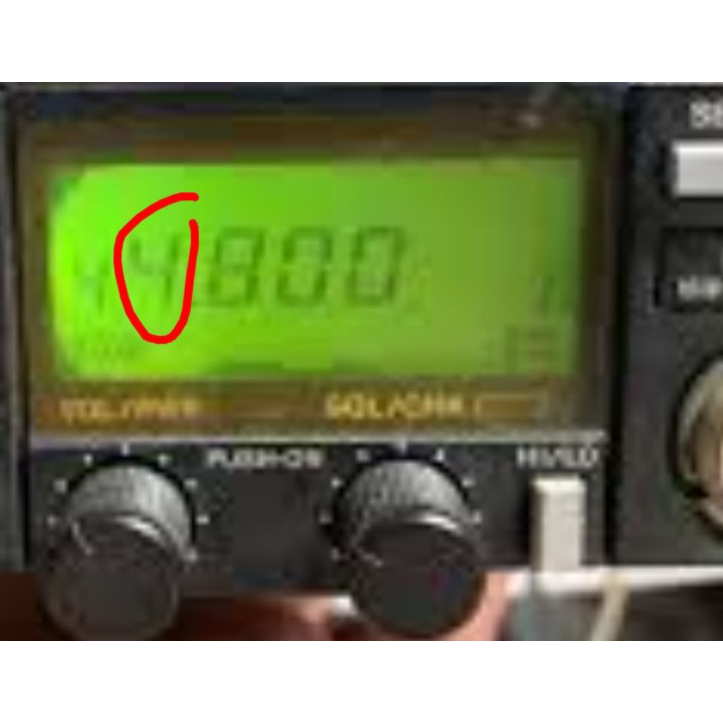 lcd icom IC 28H kondisi ada angka yg putus