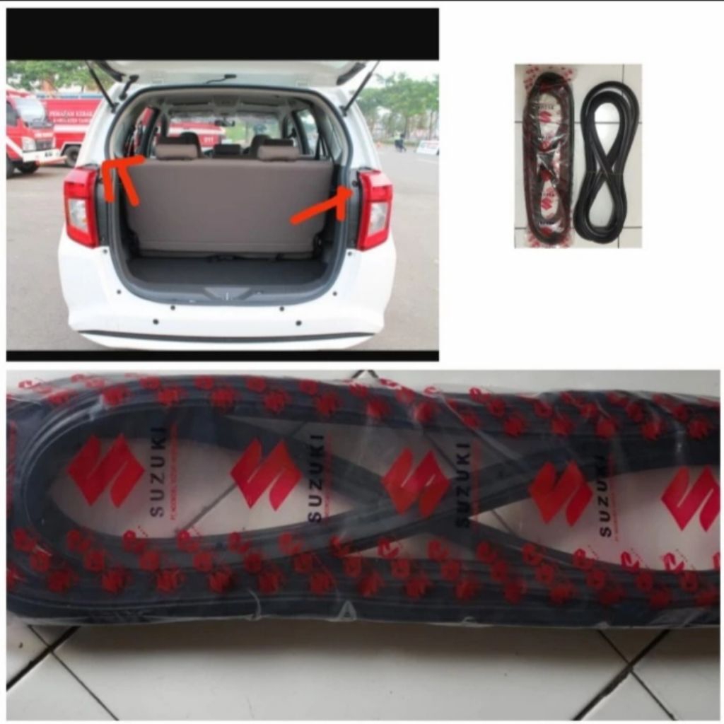 karet pintu bagasi belakang calya Sigra original