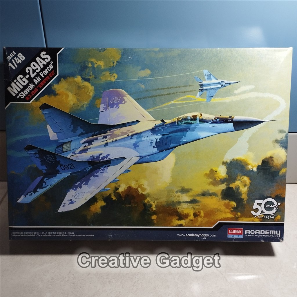 Slovak Air Force MiG-29AS Aircraft - Model kit Academy 1/48 – Digital Camo Decal - Soviet M29 Mig29 